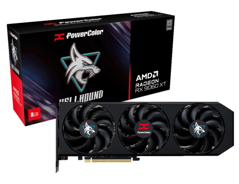 Componente PC - PowerColor Hellhound AMD Radeon RX 9060 XT 8GB GDDR6