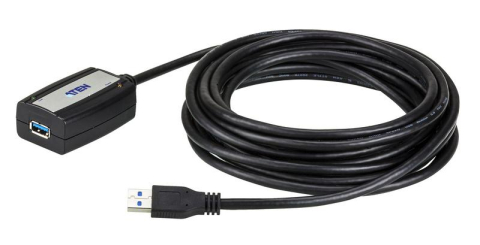 Cabluri Video - Prelungitor de USB ATEN UE350A-AT. Lungime cablu: 5 m. Conector 1: USB A, Conector 2: USB A, Versiune USB: USB 3.2 Gen 1 (3.1 Gen 1), Data minima de transfer a ratelor: 5 Gbit/s, Culoarea produsului: Negru