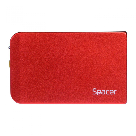 Hard Disk-uri externe - Rack extern HDD/SSD 2.5" Spacer USB 3.0 rosu