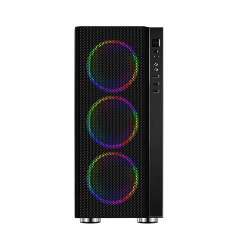 SPACER SPCS-GC-RAINBOW computer case Midi Tower Black [1]