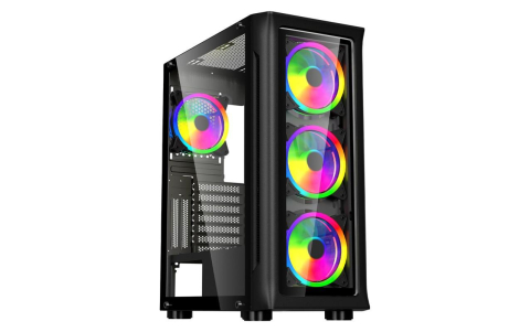 Componente PC - SPACER SPCS-GC-SHIELD computer case Midi Tower Black