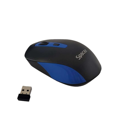Periferice PC - SPACER SPMO-WS01-BKBL mouse Universal Ambidextrous RF Wireless Optical 1600 DPI