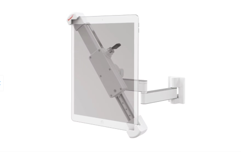 Suporturi tablete - Stand tableta si telefon mobil Barkan T72VL, 7" - 14"/ 18-36 cm, Greutate maxima 5.6kg, Culoare: Alb.