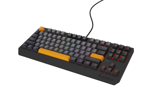 Tastaturi - Tastatura Mecanica Gaming Genesis Thor 230 TKL, RGB, USB, gri