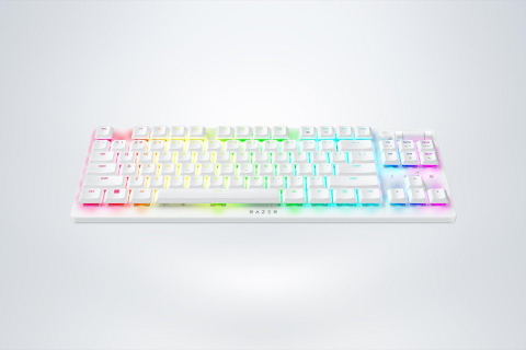 Tastatura Mecanica Gaming Razer DeathStalker V2 Pro Tenkeyless, RGB, Alb [2]