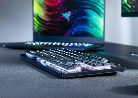 Tastatura Mecanica Gaming Razer DeathStalker V2 Pro Tenkeyless, RGB, Wireless, Negru [2]
