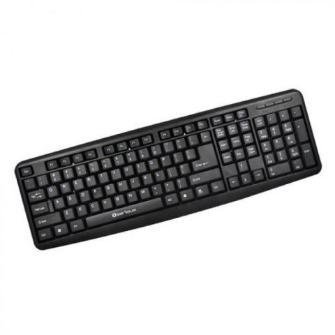 Tastaturi - Tastatura Serioux 9400USB, cu fir, US layout, neagra, 104 taste, USB