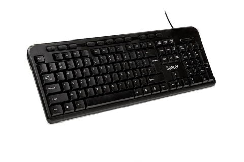 Tastaturi - Tastatura SPACER SPKB-169, RGB, USB, Negru