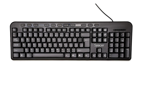 Tastatura SPACER SPKB-169, RGB, USB, Negru [1]