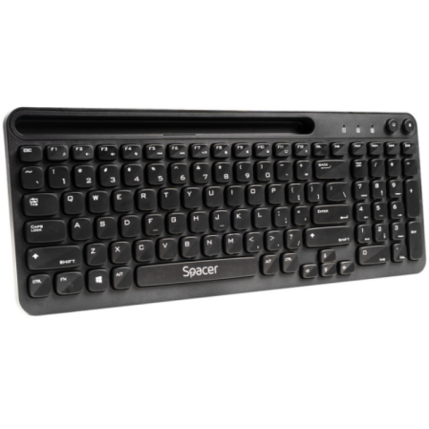 Tastaturi - Tastatura SPACER SPKB-WS-04, Wireless, Negru