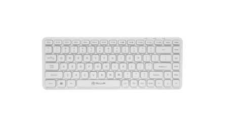 Tastaturi - Tastatura Tellur Mini, Wireless, Alb