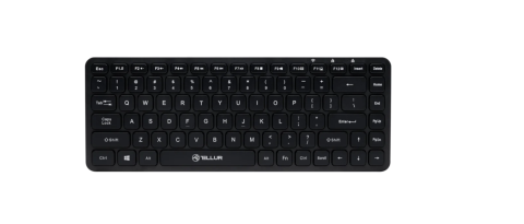 Tastaturi - Tastatura Tellur Mini, Wireless, Negru