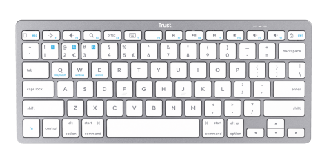 Tastatura Trust 24651, Wireless, Alb [2]