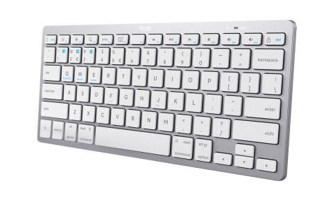 Tastaturi - Tastatura Trust 24651, Wireless, Alb