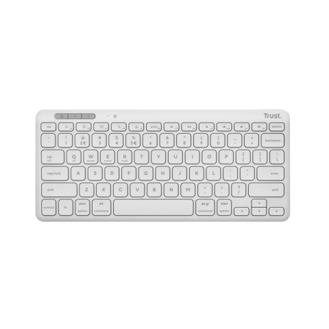 Tastaturi - Tastatura Trust Lyra, Wireless, Alb