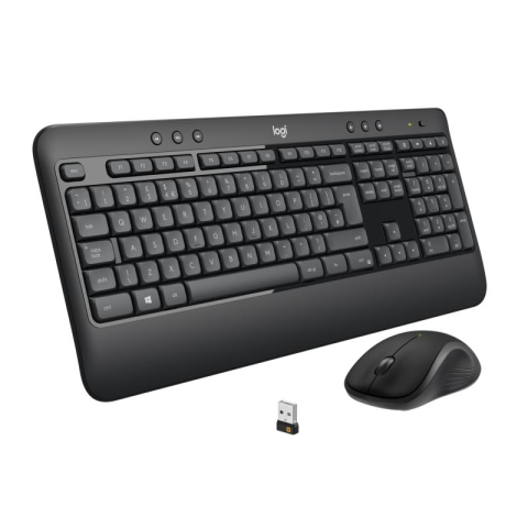 Tastaturi - Tastatura Wireless Logitech MK540 Advanced, Alb-Negru
