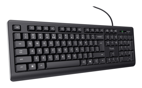 Trust 24639 keyboard Office USB No US English Black [3]