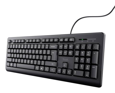 Trust 24639 keyboard Office USB No US English Black [1]