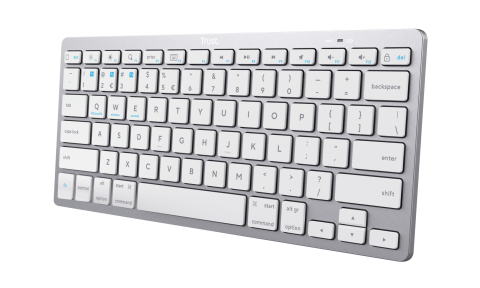 Trust 24651 keyboard Universal Bluetooth QWERTY US English Silver [1]