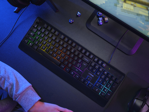 Trust GXT 792 QUADROX keyboard Mouse included Gaming USB QWERTY US English Black [9]