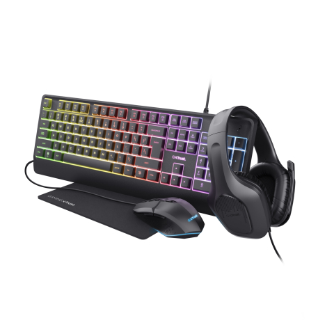 Trust GXT 792 QUADROX keyboard Mouse included Gaming USB QWERTY US English Black [1]
