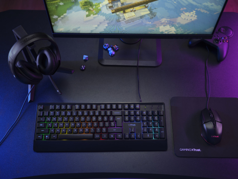 Trust GXT 792 QUADROX keyboard Mouse included Gaming USB QWERTY US English Black [8]