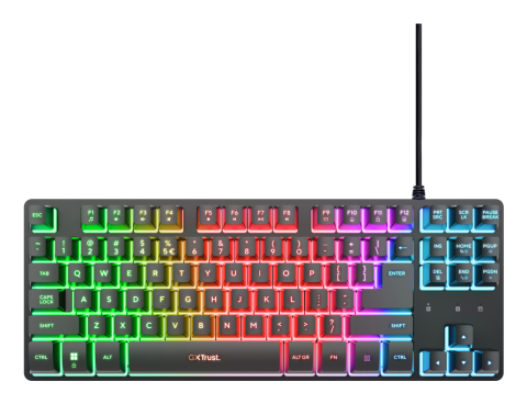 Trust GXT 833 Thado TKL keyboard Gaming USB QWERTY US English Black [2]