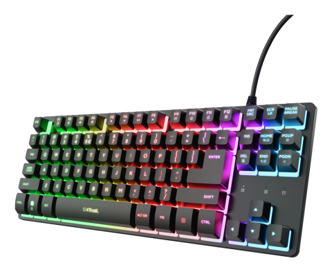Trust GXT 833 Thado TKL keyboard Gaming USB QWERTY US English Black [1]