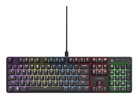 Trust GXT 871 Zora keyboard Gaming USB QWERTY US English Black [4]