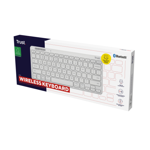 Trust Lyra keyboard Universal RF Wireless + Bluetooth QWERTY US English White [4]