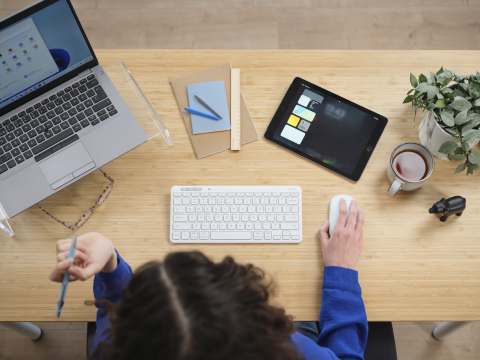 Trust Lyra keyboard Universal RF Wireless + Bluetooth QWERTY US English White [7]