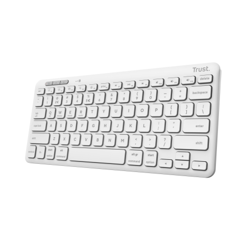 PC, Periferice & Software - Trust Lyra keyboard Universal RF Wireless + Bluetooth QWERTY US English White