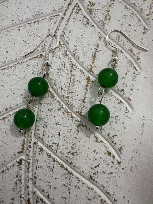  Cercei Jad Naturali –Cm165- Echilibru și Noroc [3]