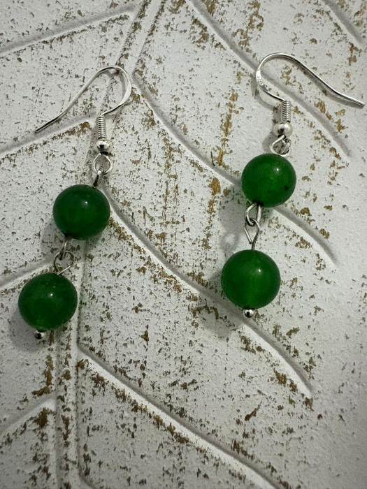  Cercei Jad Naturali –Cm165- Echilibru și Noroc [1]