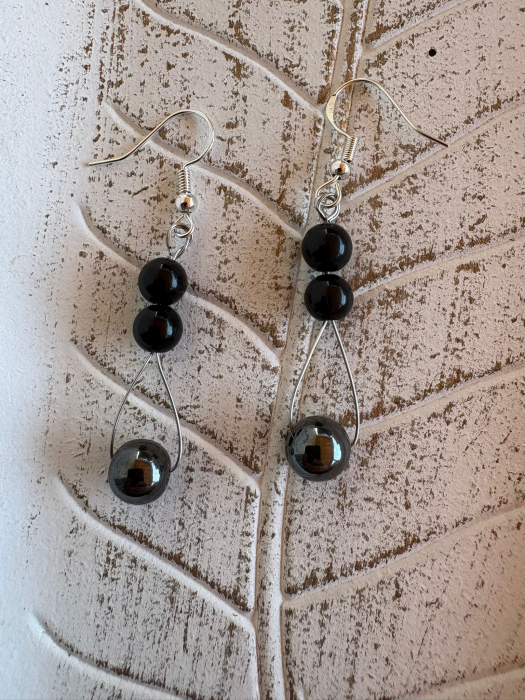 ⚫ CERCEI CU ONIX ȘI HEMATIT [1]