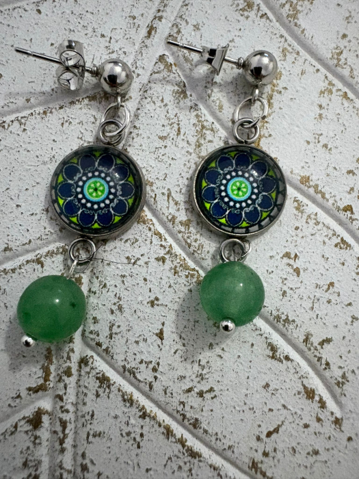 cercei-aventurin-cabochon-mandala-cm163 [2]