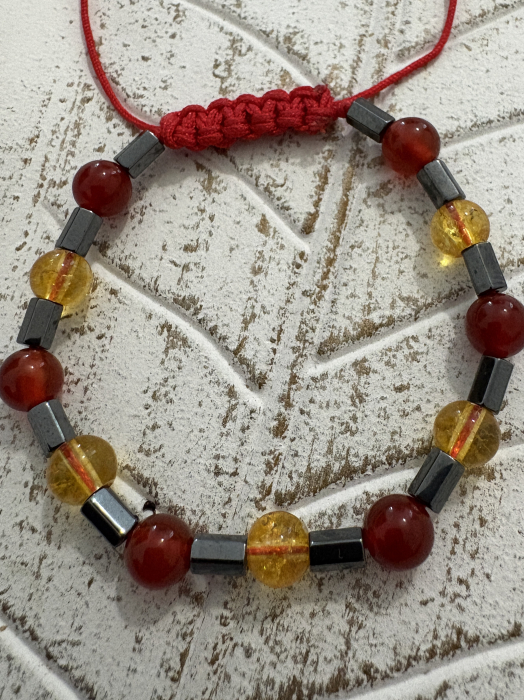 Brățară Carneol, Citrin și Hematit – energie, vitalitate și echilibru [3]