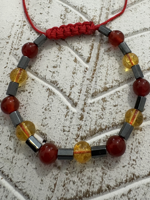 Brățară Carneol, Citrin și Hematit – energie, vitalitate și echilibru [4]