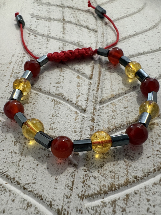 Brățară Carneol, Citrin și Hematit – energie, vitalitate și echilibru [2]