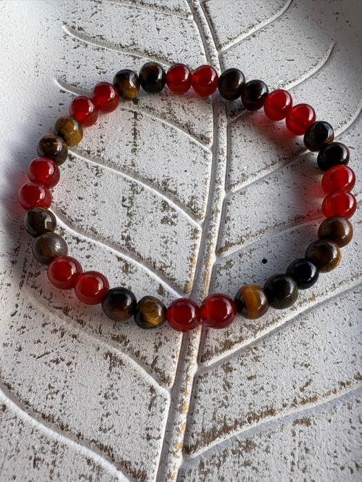 Brățară Carneol & Ochi de Tigru – Curaj, Motivație și Protecție [1]