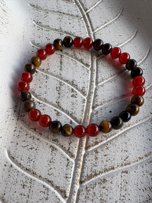 Brățară Carneol & Ochi de Tigru – Curaj, Motivație și Protecție [3]