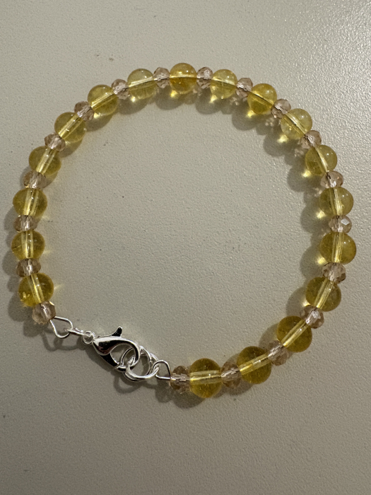 Brățară citrin și cristale crem [2]