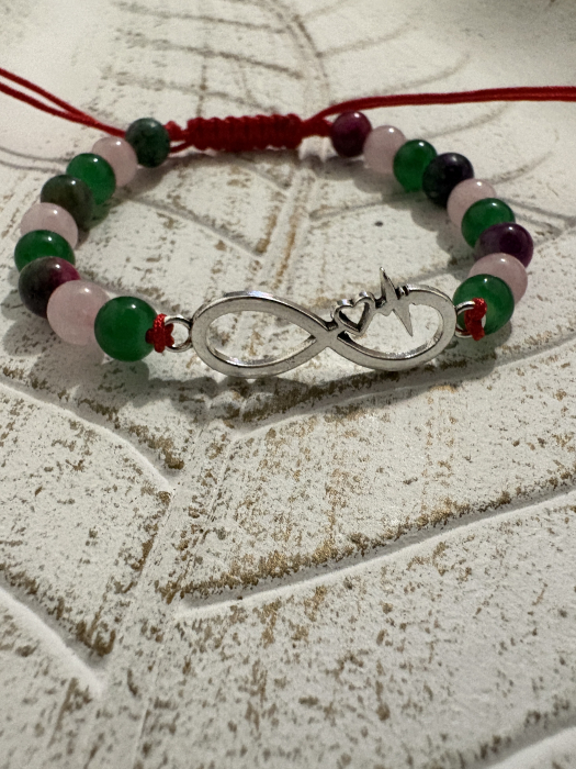 Brățară Cuart roz, jad si rubin – armonie emoțională si iubirea de sine [2]