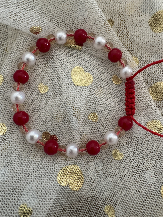 Brățară mărțișor perle cristale [3]