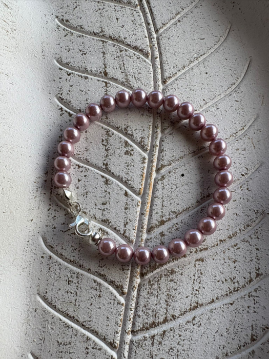 Brățară Perle Roz Mallorca cu Elemente din Argint – Eleganță Delicată & Rafinament Feminin [1]