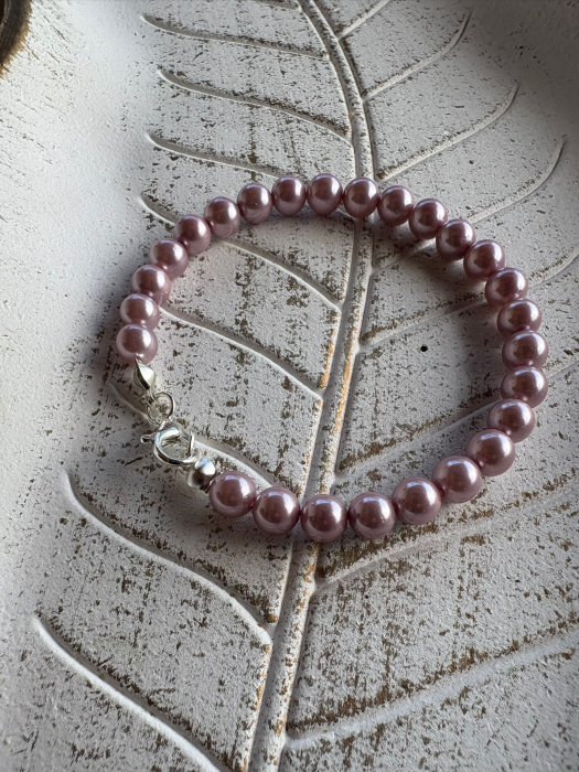 Brățară Perle Roz Mallorca Argint 925 – Delicatețe & Eleganță Modernă [1]