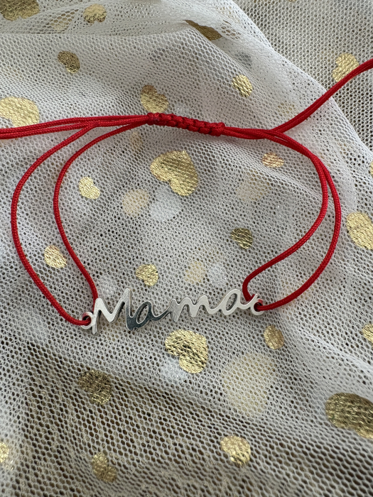 Brățară șnur roșu Mama [3]