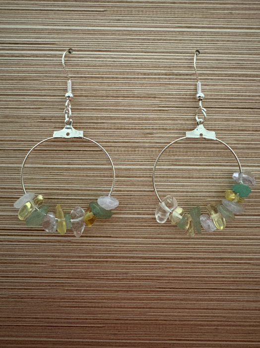 Cercul prosperității – Cercei cu Citrin, Aventurin și Ametist [2]