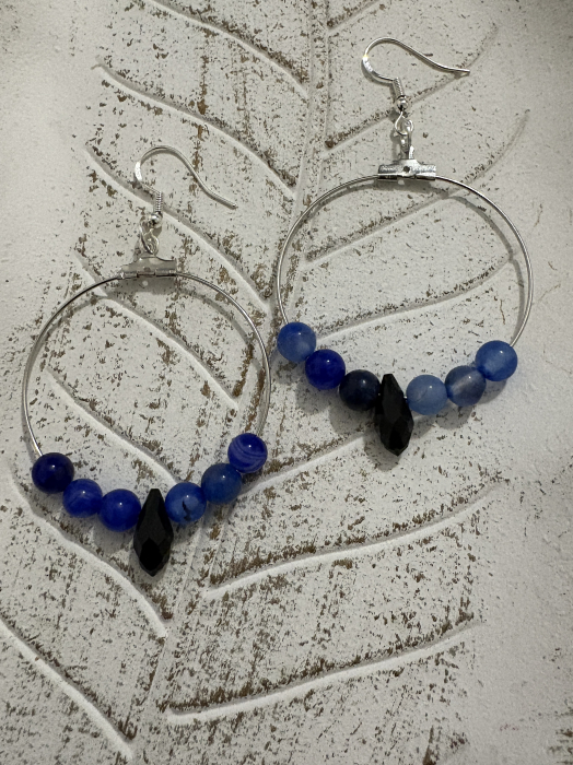 Cercei Agat Albastru [2]