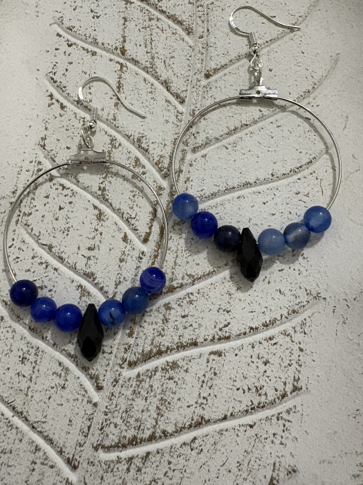 Cercei Agat Albastru [3]